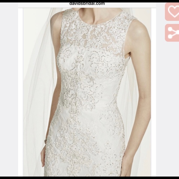 Oleg Cassini Wedding Dress, ivory, size 14. NWT - Picture 2 of 7